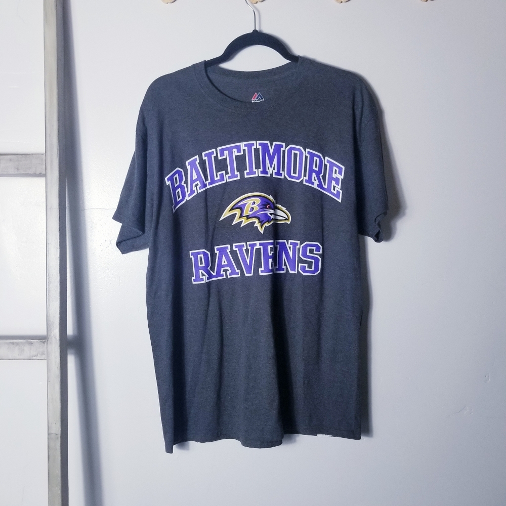 MAJESTIC BALTIMORE RAVENS MEN'S SHIRT SIZE LARGE